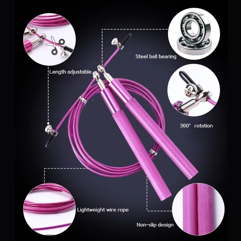 Скоростная скакалка для кроссф – обзор и цена Jump Rope Speed Bearing