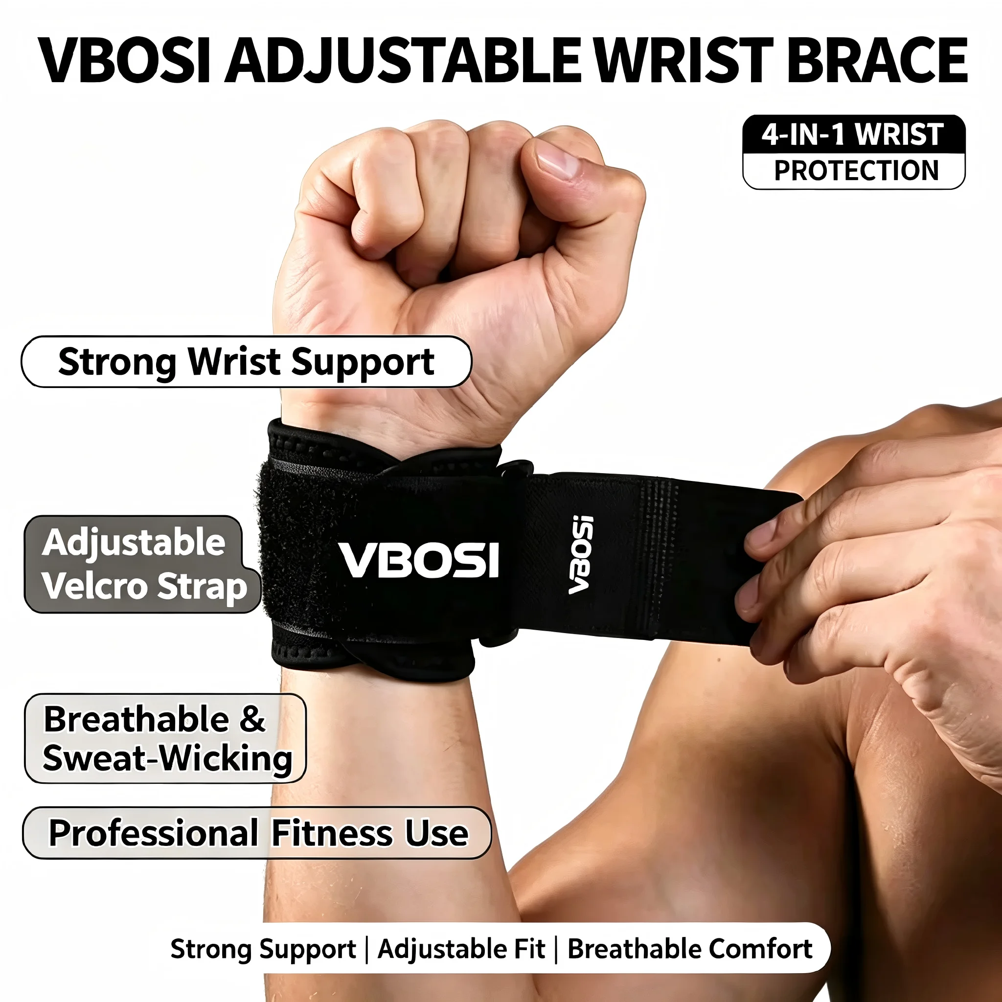 Профессиональные дышащие бинты – обзор и цена Wrist Wrap Support